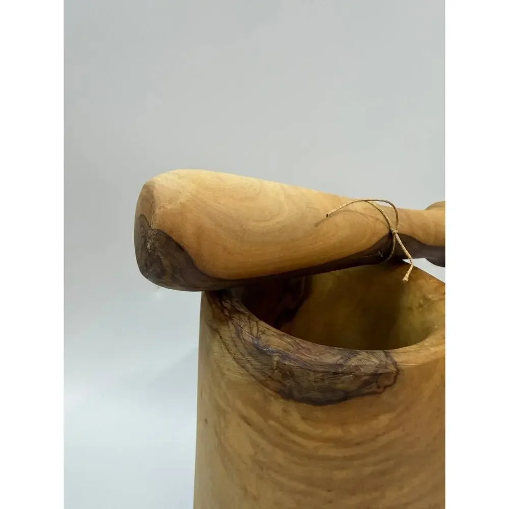 Arte Legno Olive Wood Mortar and Pestle Italy Solid Wood 3 lb Kitchen